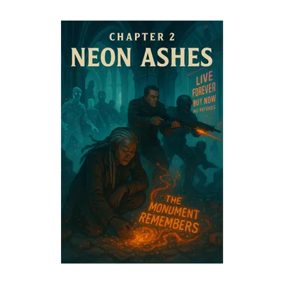 Neon Ashes (Chapter 2) artwork from NEO//MONUMENT : The Crossover